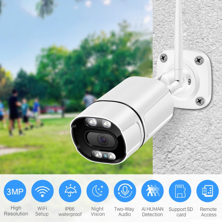 Q39 Motion Tracking Night Vision Smart Camera Supports Voice Intercom, Plug Type:UK Plug(White)