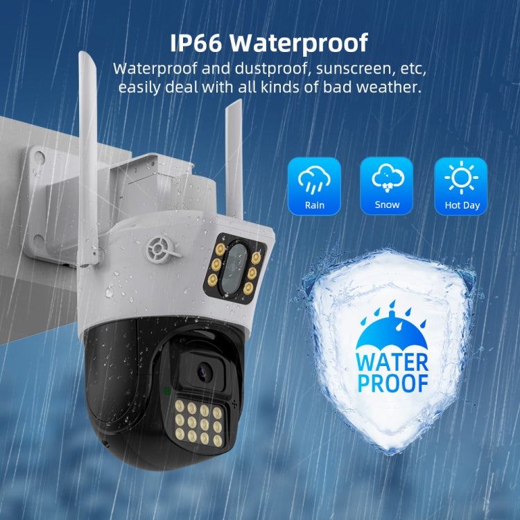 QX86 Motion Tracking Night Vision Smart Camera Supports Voice Intercom, Plug Type:AU Plug(White)