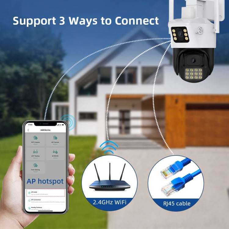 QX86 Motion Tracking Night Vision Smart Camera Supports Voice Intercom, Plug Type:UK Plug(White)
