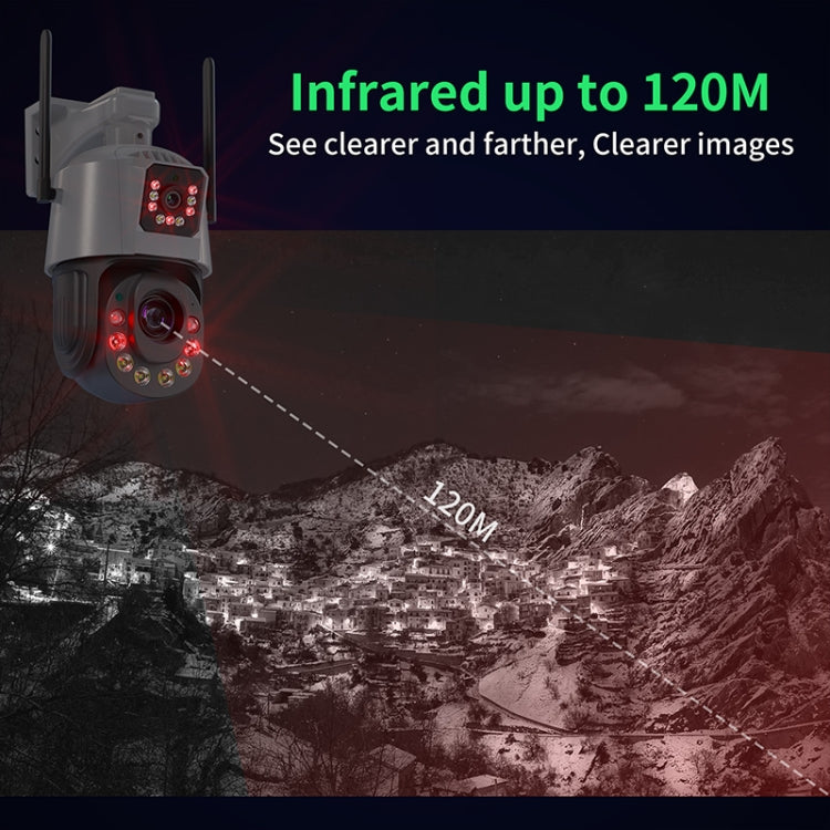 QX109 Dual Lens Smart HD Dome WiFi Camera(AU Plug)