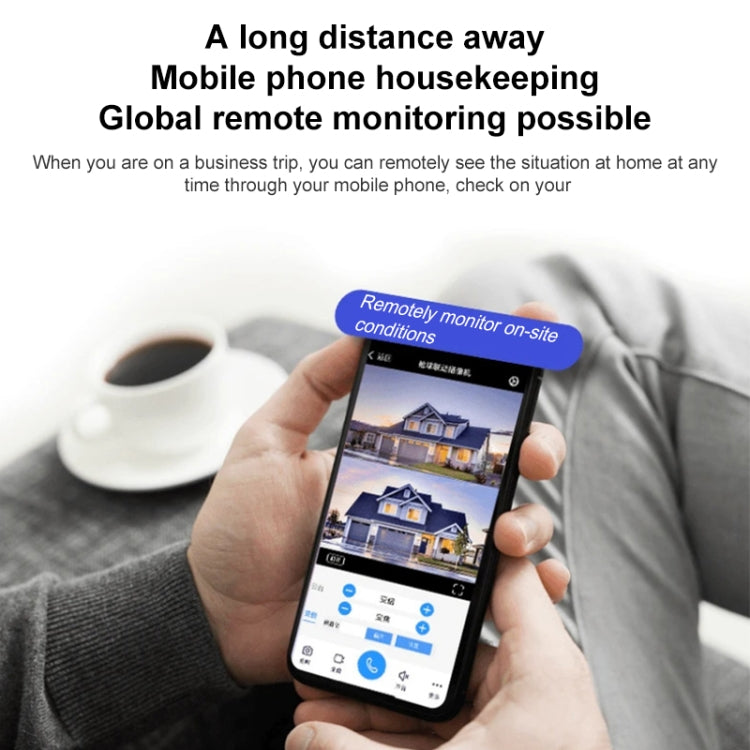 QX87 4MP WiFi Dual Camera Supports Two-way Voice Intercom & Humanoid Detection(US Plug)