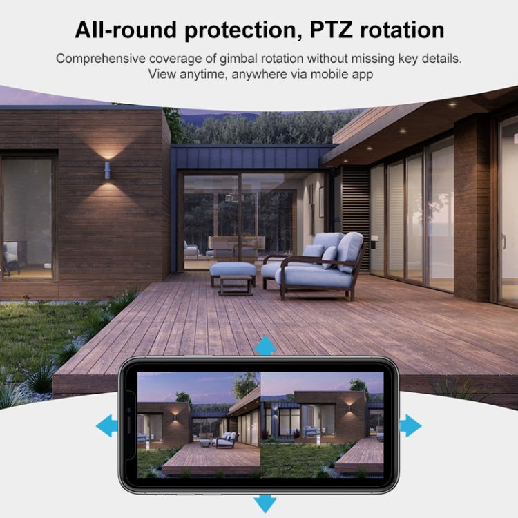 QX102 3MP WiFi Triple Camera Supports Two-way Voice Intercom & Infrared Night Vision(AU Plug)