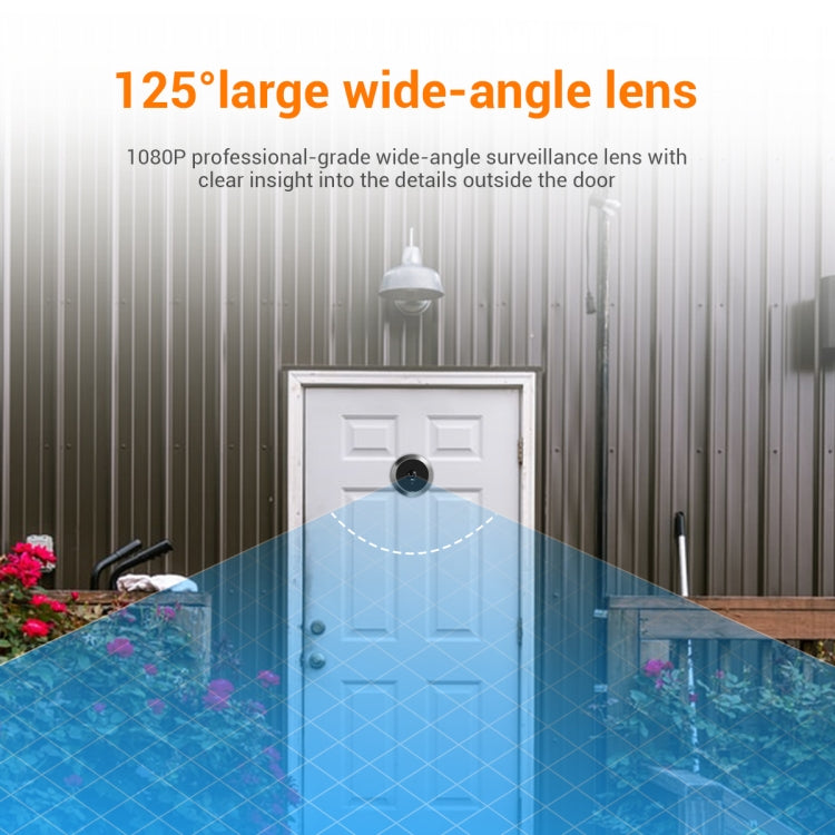 ESCAM C23 3.97 inch 1080p Smart Digital Door Concealed Viewer Wide Angle With Night Vision(Grey)