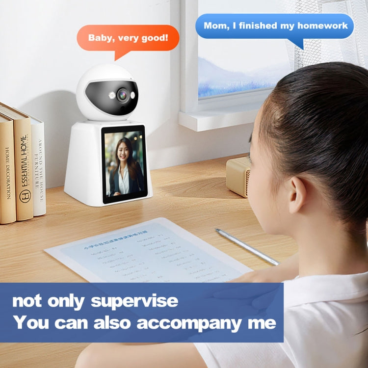 Srihome SH053 4MP 2.8 inch IPS Screen Smart Video Calling IP Camera Baby Monitor(UK Plug)