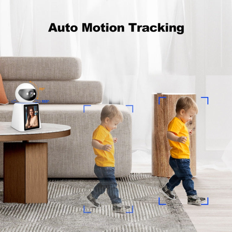 Srihome SH053 4MP 2.8 inch IPS Screen Smart Video Calling IP Camera Baby Monitor(US Plug)