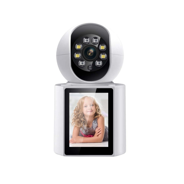 ESCAM QF104 One Click Video Call 3MP Indoor Humanoid Detection Audible Alarm Color Night Version Smart WiFi Camera, US Plug