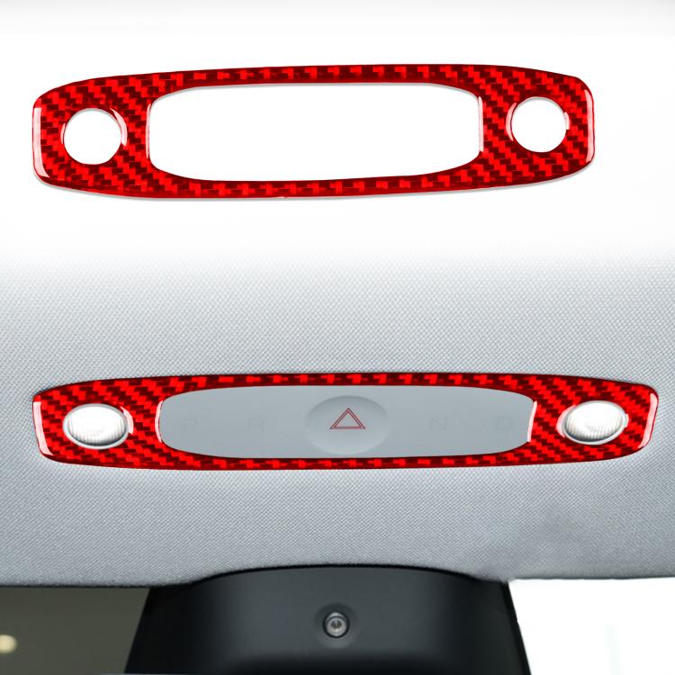 For Tesla Model 3 2023- Carbon Fiber Car Front Reading Light Panel Decorative Sticker, For Tesla Model 3 2023- Car Front Reading Light Panel