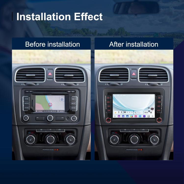 For Volkswagen Android 15 9 inch Screen Car Player Car Central Control Navigation, Standard, Standard+AHD+Microphone