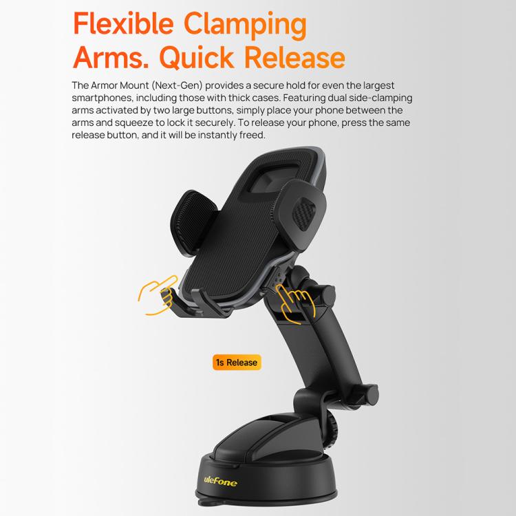 Ulefone UAN15 Armor Mount Car / Desk Phone Holder, Standard Model, UAN15