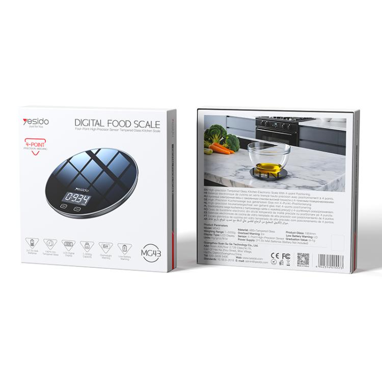 Yesido MG43 Smart Kitchen Electronic Scale, MG43