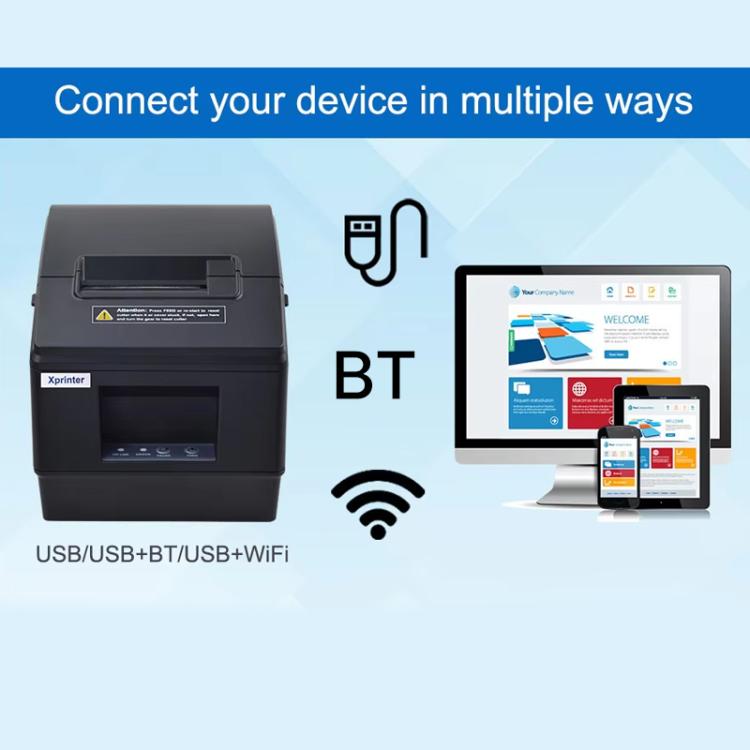 Xprinter XP-236BL-BT 58mm Computer & Phone Version Bluetooth Thermal Barcode Label Printer, XP-236BL-BT