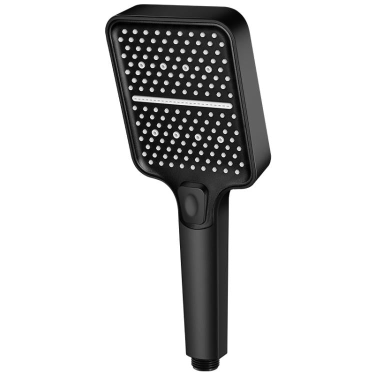 Portable 3-Setting Adjustable Pressurized Square Large Panel Shower Head Shower Nozzle