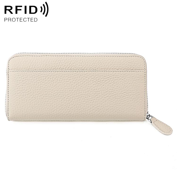 Genuine Leather RFID Anti-theft Accordion Zipper Coin Purse