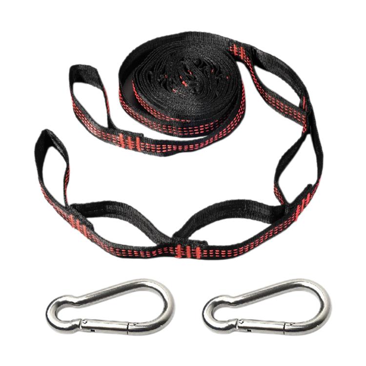 Multi-Purpose Colorful Swing Rope Outdoor Camping Adjustable Loop + Quick Buckle Set 2pcs