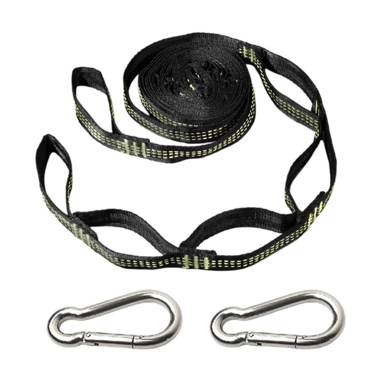 Multi-Purpose Colorful Swing Rope Outdoor Camping Adjustable Loop + Quick Buckle Set 2pcs