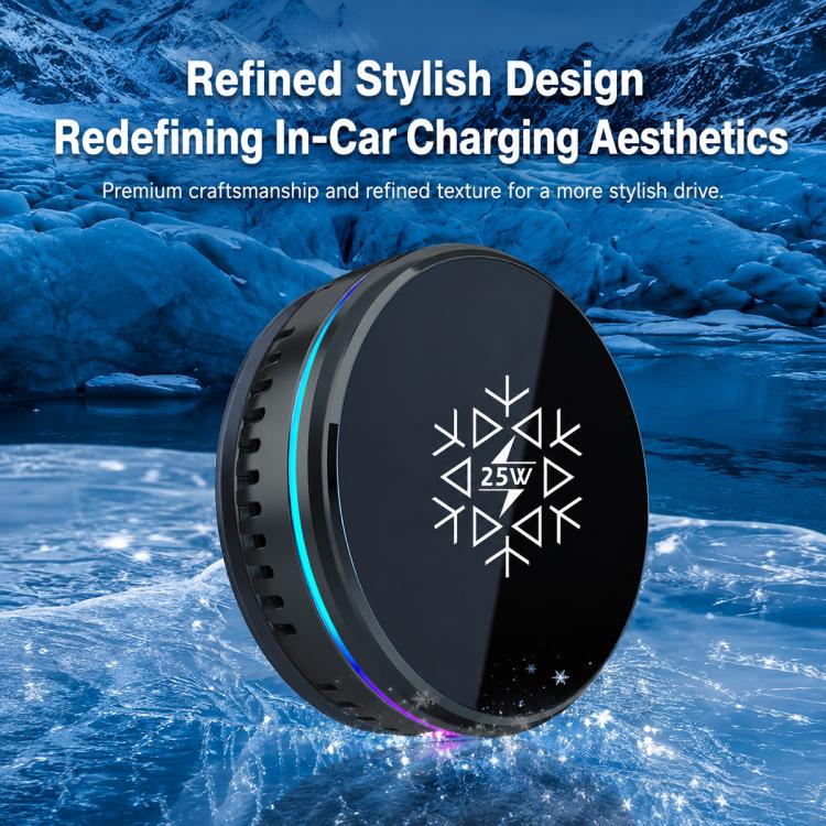 S35 Magnetic Cooling 25W Wireless Fast Charger Car Air Outlet Holder, S35