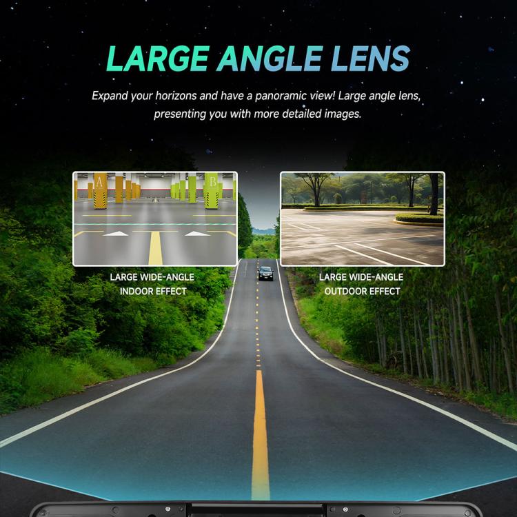 Car Waterproof HD Infrared Night Vision Backup Camera US Standard License Plate Frame