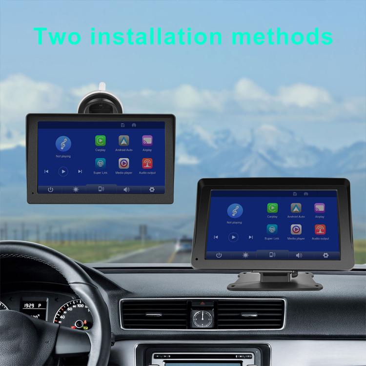 7 inch Center Portable Screen Wireless CarPlay Car Navigation System, Sunshade Cover, Without Sunshade Cover, Incell Screen