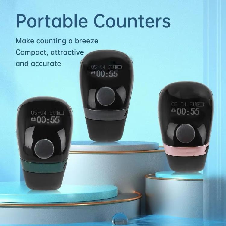 S7 Adjustable Size Button Smart Bluetooth Prayer Ring Counter, S7 (Black), S7 (Green), S7 (Rose Gold), S7 (Grey)