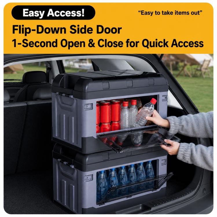 SUITU R-6543 Car Outdoor Camping Multifunctional Storage Box, M 48x30x32.5cm, L 59x36x38cm