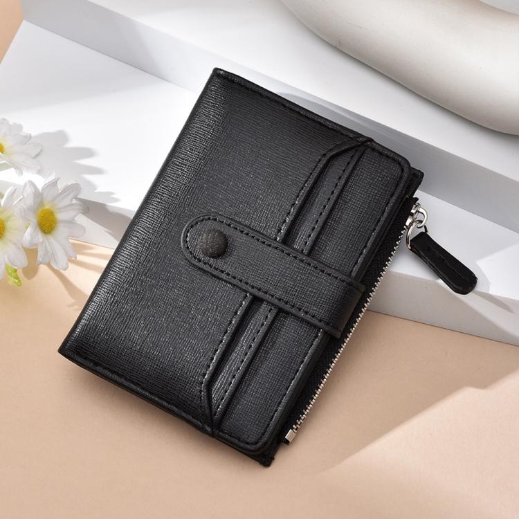 Women Multi-card Slot Short Litchi Texture Coin Card Bag