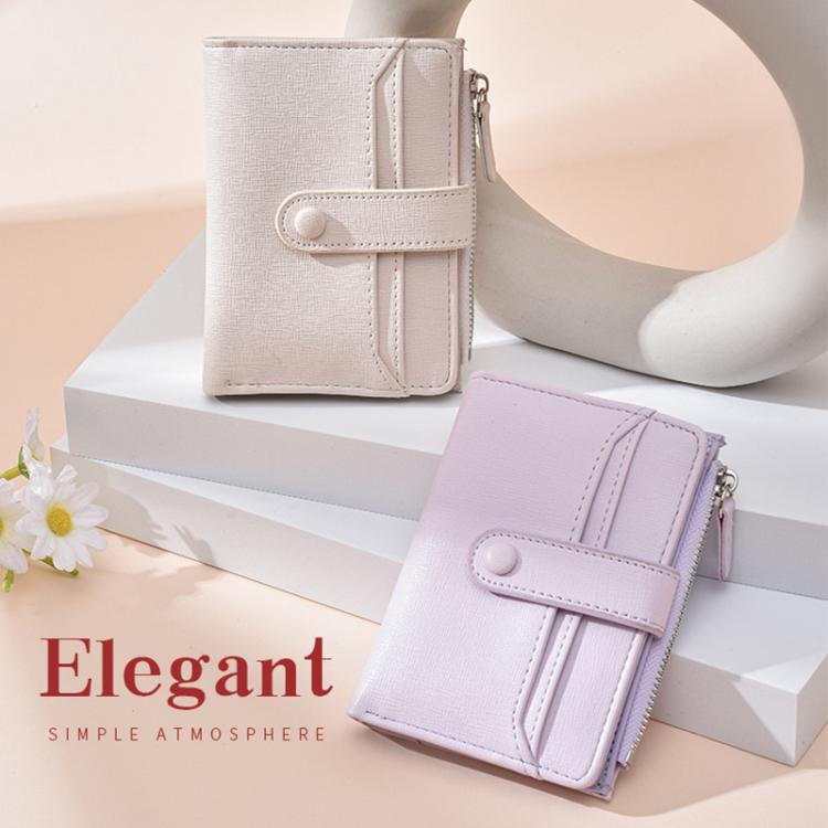 Women Multi-card Slot Short Litchi Texture Coin Card Bag