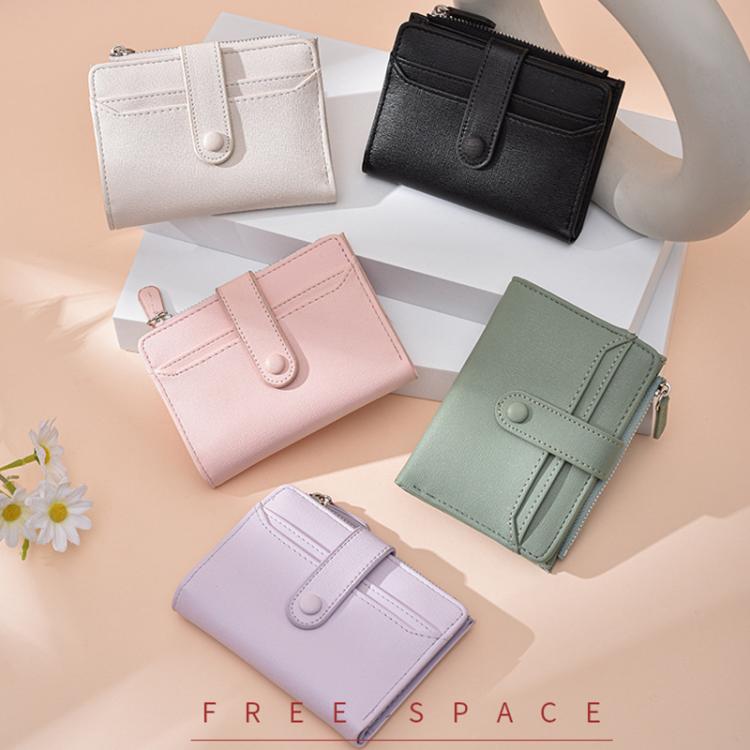 Women Multi-card Slot Short Litchi Texture Coin Card Bag