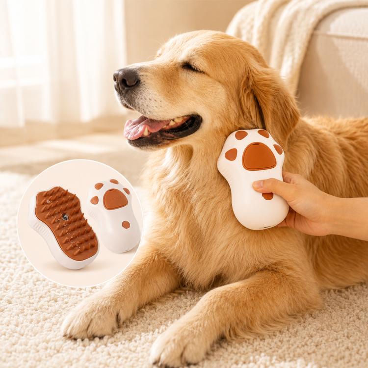 Cat Claws Pet Rechargeable Electrical Spray Hair Removal Massage Comb, Cat Claws Coffee