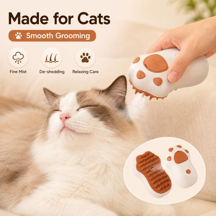 Cat Claws Pet Rechargeable Electrical Spray Hair Removal Massage Comb, Cat Claws Coffee