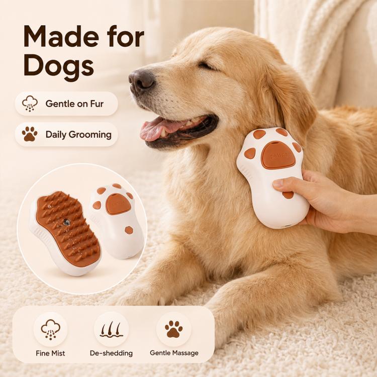 Cat Claws Pet Rechargeable Electrical Spray Hair Removal Massage Comb, Cat Claws Coffee