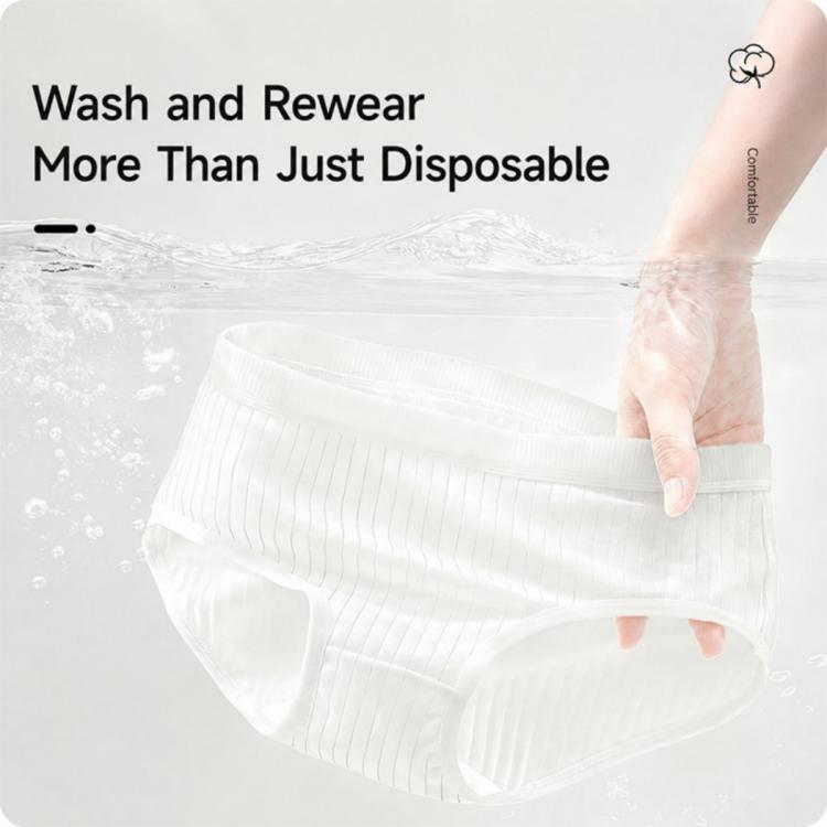 5 PCS/Pack Women Disposable Underwears Sterilized Cotton Crotch Briefs, M, L, XL, XXL, XXXL