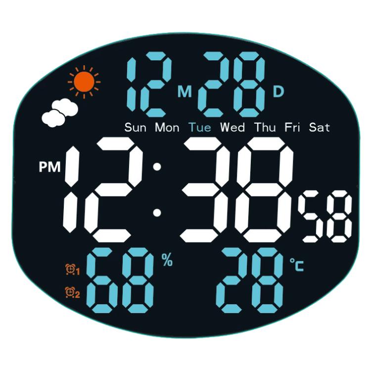 DS-3816L Multifunctional LED Digital Large Screen Weather Display Electronic Clock with Remote Control