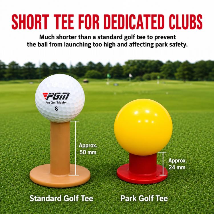 PGM QT032 Durable Rubber Park Golf Ball Tee Round-Hole Holder