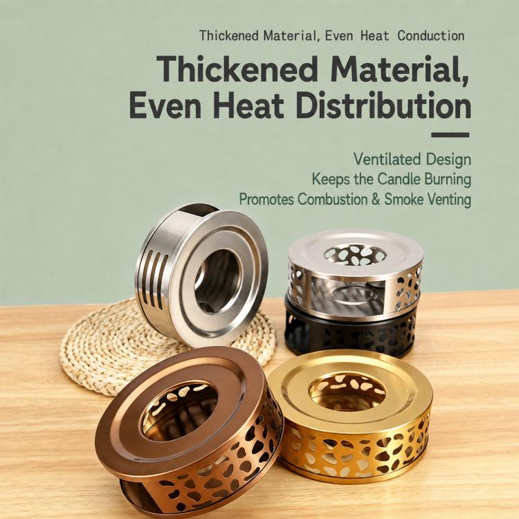 LsCook Stainless Steel Tea Warmer Candle-Heated Base