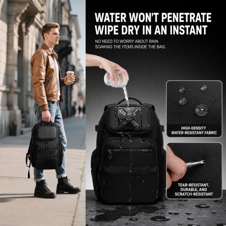 OZUKO Men Large Capacity Waterproof Laptop Backpack Commuter & School Bag