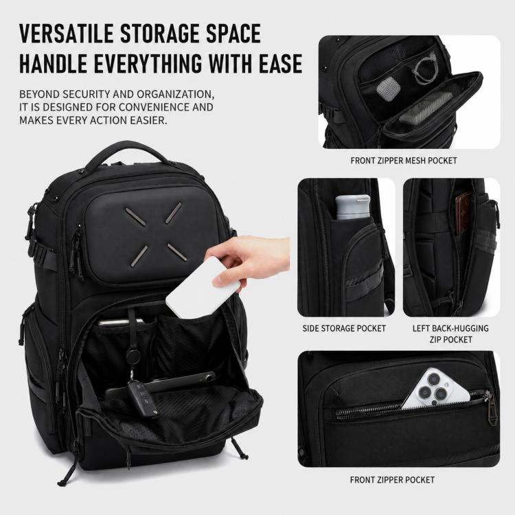 OZUKO Men Large Capacity Waterproof Laptop Backpack Commuter & School Bag