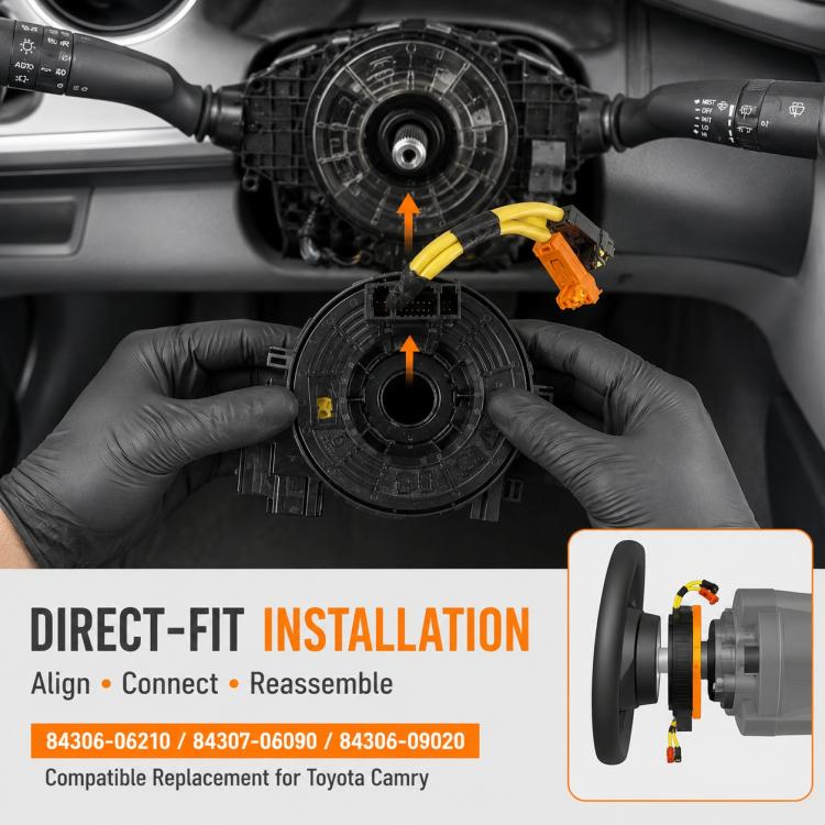 Car Steering Wheel Airbag Clock Spring Spiral Cable 84306-06210, For Toyota / Lexus