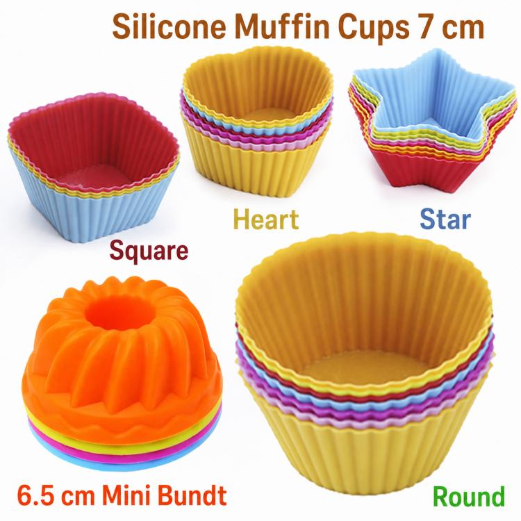 50 PCS/Pack Silicone Cake Baking Mold