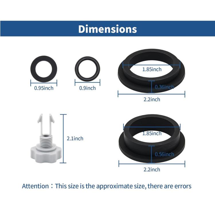 25013 Air Release Valve Ring Washer Set for Intex Sand Filter Pumps