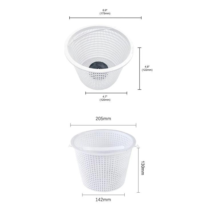 SP1070 Pool Skimmer Replacement Pump Basket with Additional Weight, Large, Small