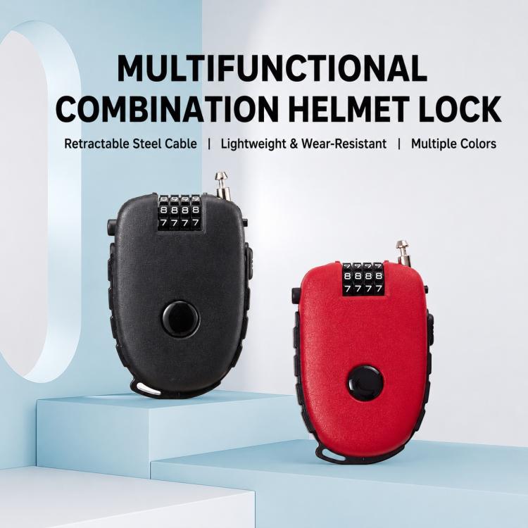 Portable Stretchable Steel Wire Helmet Lock