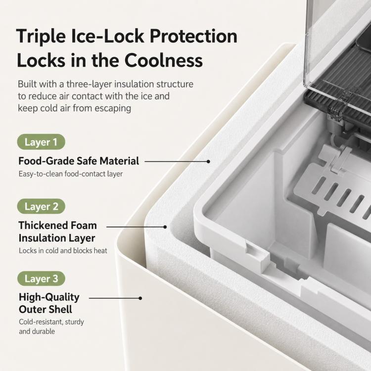 Mini Portable Fully Automatic Bullet Shaped Smart Ice Maker, EU Plug, US Plug, UK Plug, AU Plug