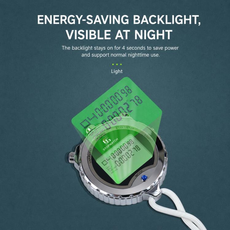 Luminous Metal Stopwatch Sports Training Swimming Track & Field Timer, YS-610L 10 Laps Memory, YS-630L 30 Laps Memory, YS-660L 60 Laps Memory, YS-6100L 100 Laps Memory