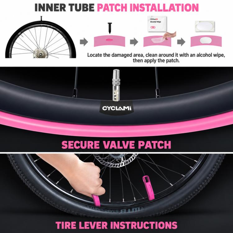 CYCLAMi TPU Ultra Light Bicycle Inner Tube, 30g-Road-FV45mm, 30g-Road-FV65mm, 30g-Road-FV85mm, 45g-Gravel-FV45mm, 45g-Gravel-FV65mm, 65g-MTB-26in, 65g-MTB-27.5in, 65g-MTB-29in