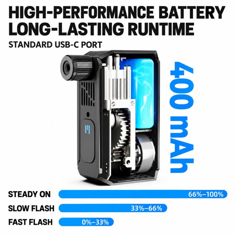 CYCLAMi AM6mini Portable Electric Inflator Pump for MTB & Road Bikes, AM6mini