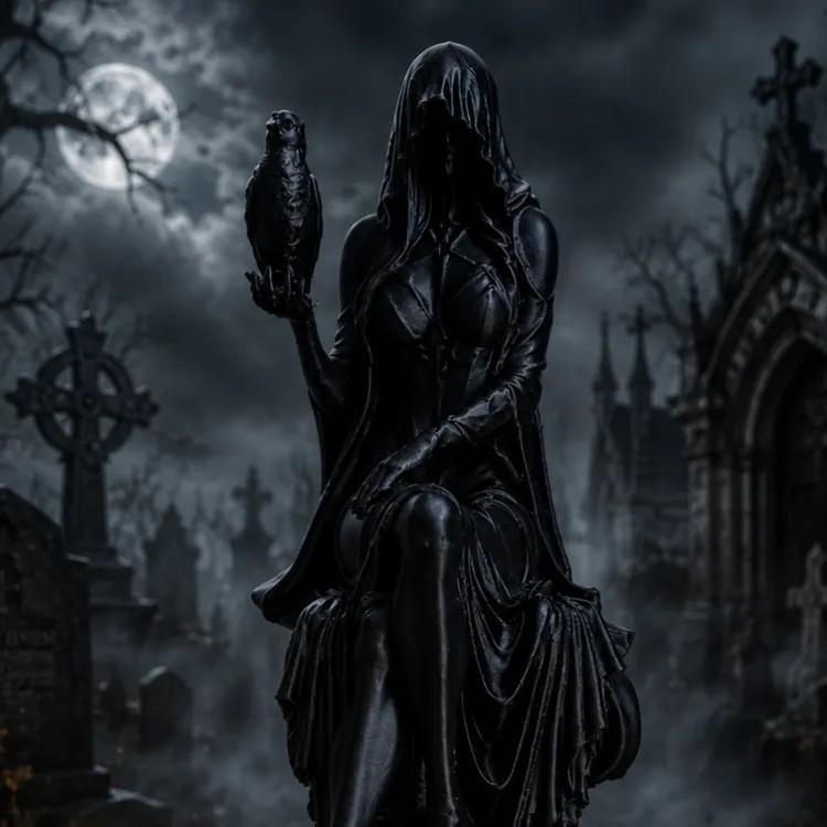 Raven Goddess Desktop Ornament