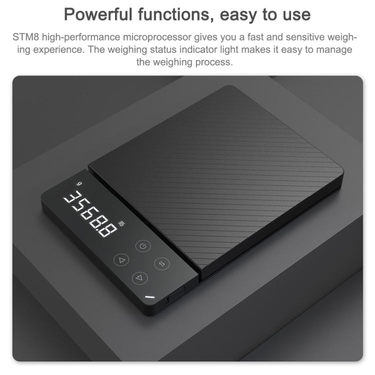 3KG Original Xiaomi Youpin DUKA ES1 Kitchen LCD Digital High-precision Electronic Scale, 3KG