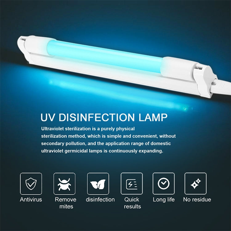 110V 8W Ozone Quartz UV Disinfection Light Portable UVC Anti-virus Sterilization Lamp, 110V 8W Ozone