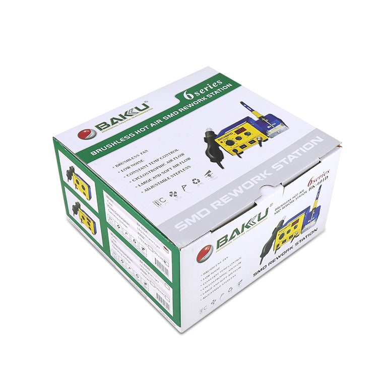BAKU BK-601D AC 220V LED Display 2 in 1 Hot Air Gun Soldering Iron Soldering Station, BK-601D AC 220V