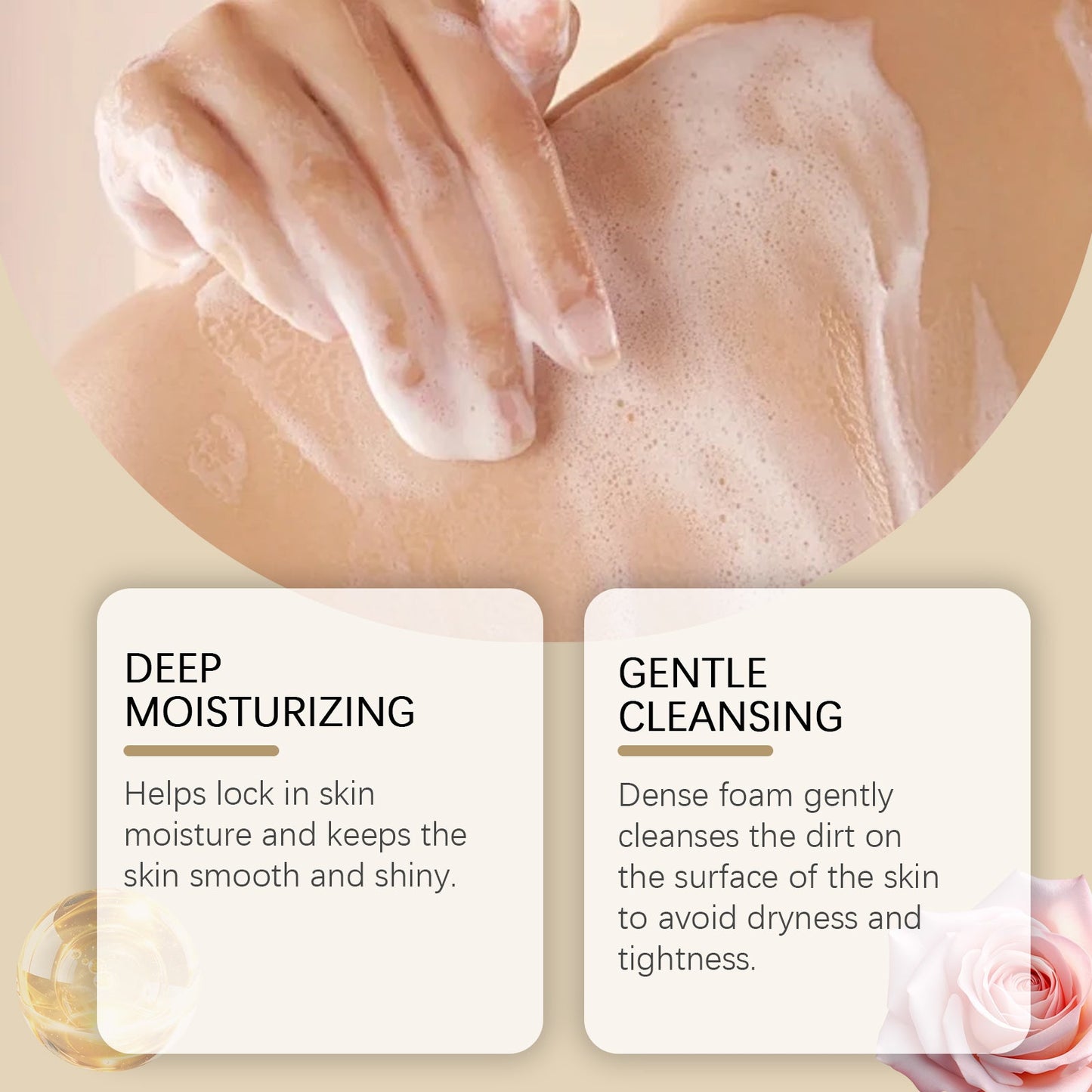 Perfume Moisturizing Shower Gel, Body Bath Clean Lasting Fragrance Moisturizing Moisture Refreshing And Not Tight